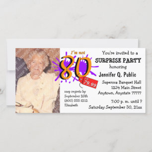 Invitación a la foto de la fiesta de cumpleaños nú