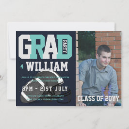 Invitación a la FOTO de la GRADUACIÓN de fútbol Az