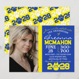 Invitación a la foto de la graduación de la huella