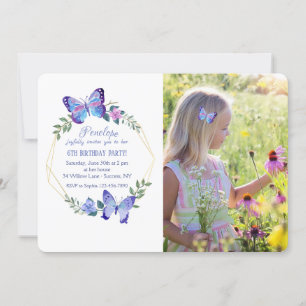 Invitación a la foto de la mariposa pequeña