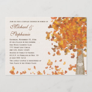 Invitación a la foto de las parejas de otoño