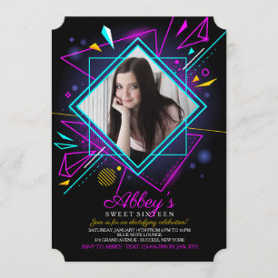 Invitación a la foto de Neon Lights