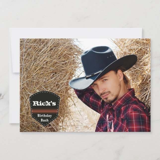 Invitación a la foto de pancartas occidentales (Anverso)