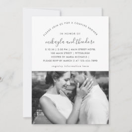Invitación a la foto de Pastel Púrpura Parejas Duc