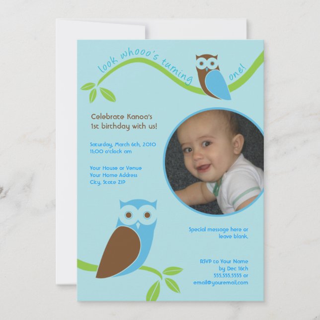 Invitación a la foto de Personalizado de los Lechu (Anverso)