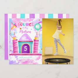 Invitación a la foto de rebote editable