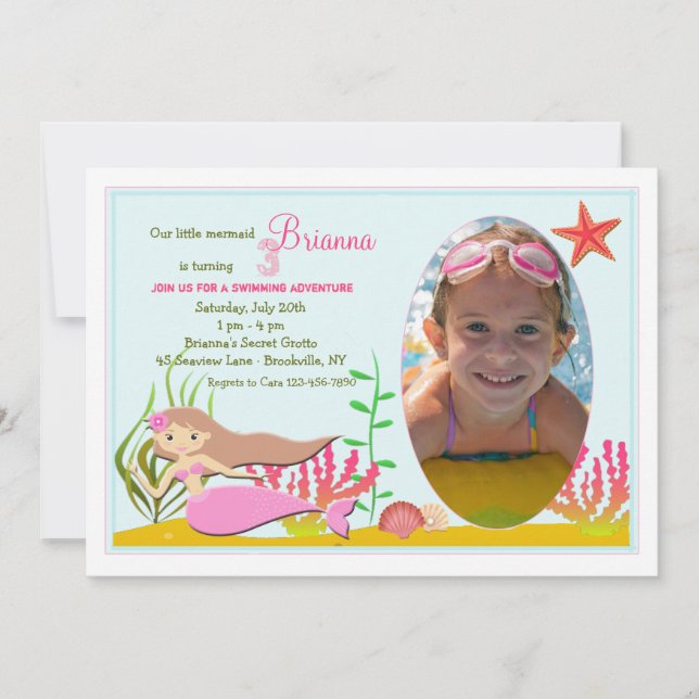 Invitación a la foto de Sirena (Anverso)