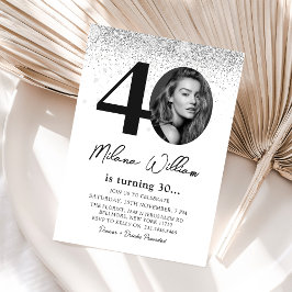 Invitación a la foto de un Fiesta de cumpleaños nú