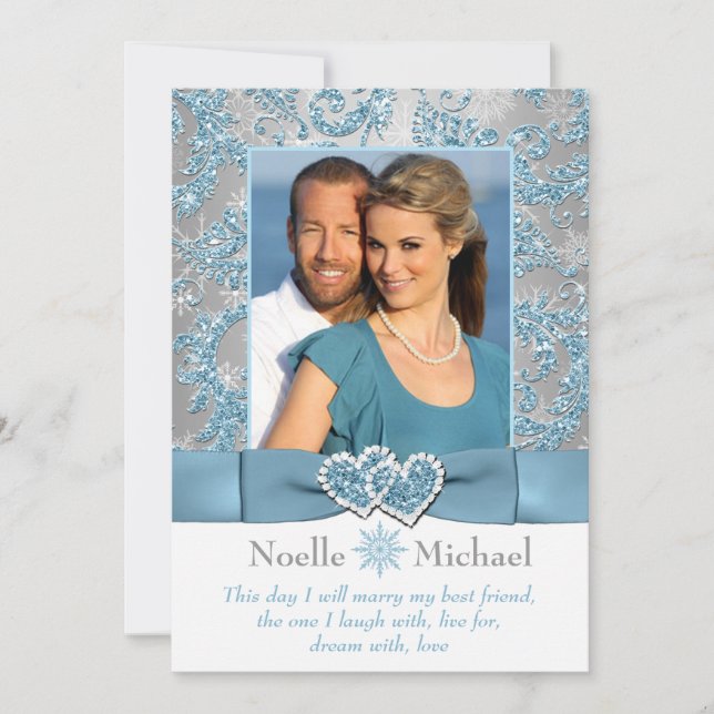 Invitación a la FOTO de Winter Wonderland (Anverso)