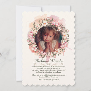 Invitación a la foto de Wreath Delicada
