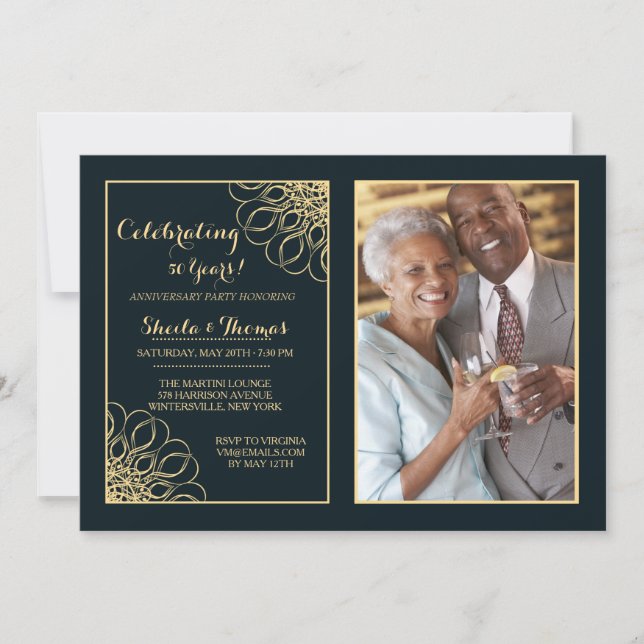 Invitación a la foto del aniversario de Regal (Anverso)