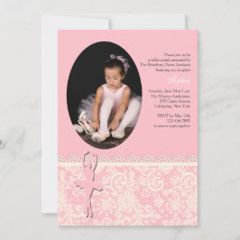 Invitación a la foto del ballet en sus dedos del p