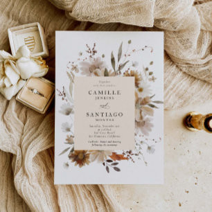 Invitación a la foto del Boda botánico Rústico Boh
