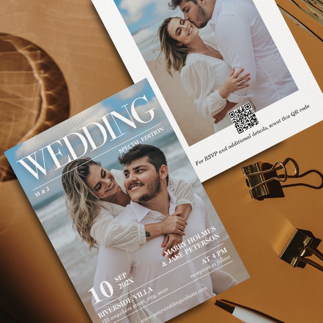 Invitación a la foto del Boda de periódico editori (Subido por el creador)
