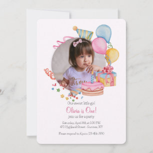 Invitación a la foto del cumpleaños