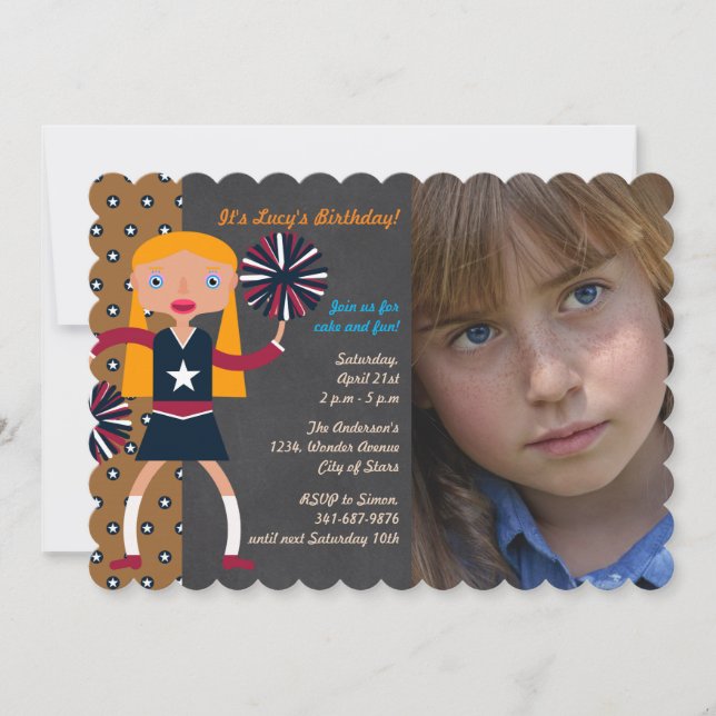 Invitación a la foto del cumpleaños (Anverso)