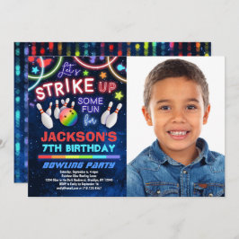 Invitación a la foto del cumpleaños de Boys Bowlin