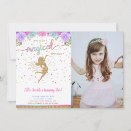 Invitación a la foto del cumpleaños de Fairy