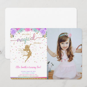 Invitación a la foto del cumpleaños de Fairy