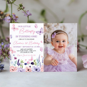 Invitación a la foto del cumpleaños de Floral Mari