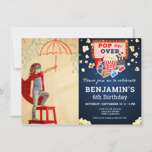 Invitación a la foto del cumpleaños de la noche de