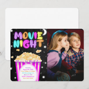 Invitación a la foto del cumpleaños de la noche de