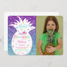 Invitación a la foto del cumpleaños de la piña edi