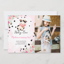 Invitación a la foto del cumpleaños de la vaca sag