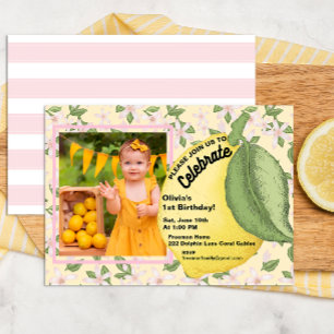 Invitación a la foto del cumpleaños de Lemon