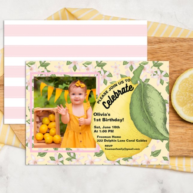 Invitación a la foto del cumpleaños de Lemon (Subido por el creador)
