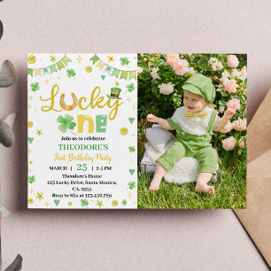 Invitación a la foto del cumpleaños de Lucky One S
