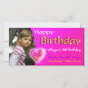 Invitación a la foto del cumpleaños de Megan   Cor