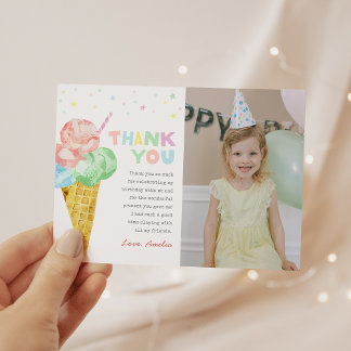 Invitación a la foto del cumpleaños de Pastel Ice 