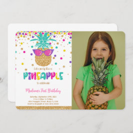 Invitación a la foto del cumpleaños de Pineapple
