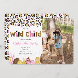 Invitación a la foto del cumpleaños de Safari