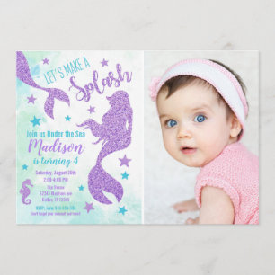Invitación a la foto del cumpleaños de Sirena / Ba