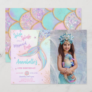 Invitación a la foto del cumpleaños de Splish Spla