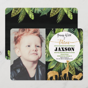 Invitación a la foto del cumpleaños de un joven sa