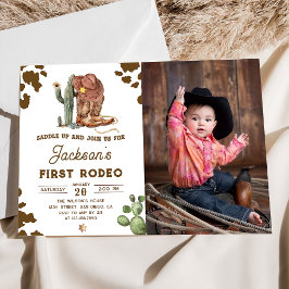 Invitación a la foto del cumpleaños de Wild West R