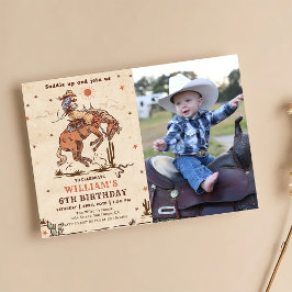 Invitación a la foto del cumpleaños de Wild West R