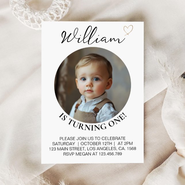 Invitación a la foto del cumpleaños del Boho Mínim (Subido por el creador)