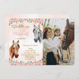 Invitación a la foto del cumpleaños del caballo
