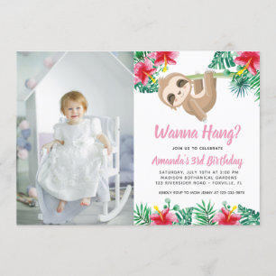 Invitación a la foto del cumpleaños del Chica Slot