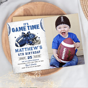 Invitación a la foto del cumpleaños del fútbol