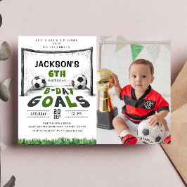 Invitación a la foto del cumpleaños del fútbol inf