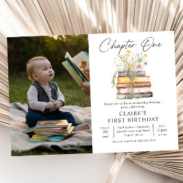 Invitación a la foto del cumpleaños del libro de c