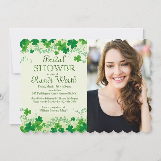 Invitación a la foto del Día de San Patricio (Anverso)