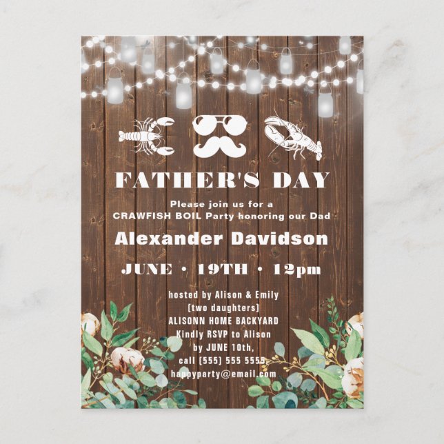 Invitación a la foto del Día del Padre en el PRESU (Anverso)