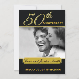 Invitación a la foto del evento Black Gold de 50 a