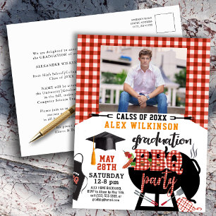 Invitación a la foto del Fiesta de BBQ de Graduaci